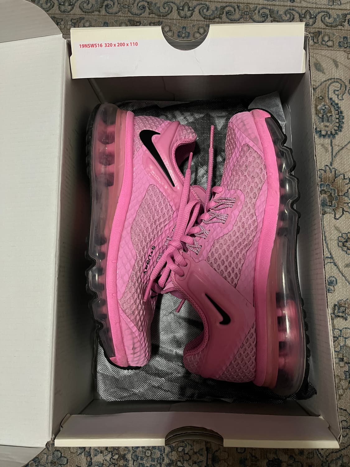 나이키 x 스투시 에어맥스 2013 싸이킥 핑크 상품이미지1