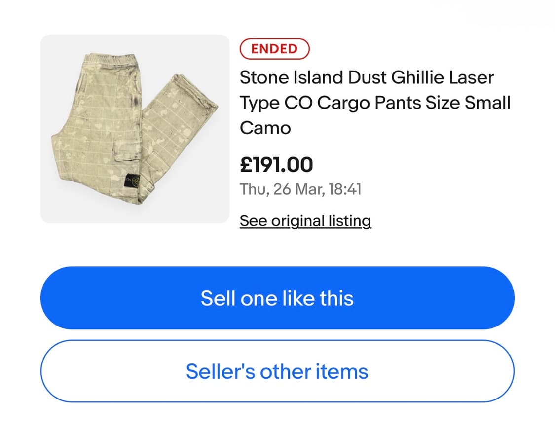 Stone Island 스톤아일랜드 더스트 길리 카모팬츠 상품이미지7