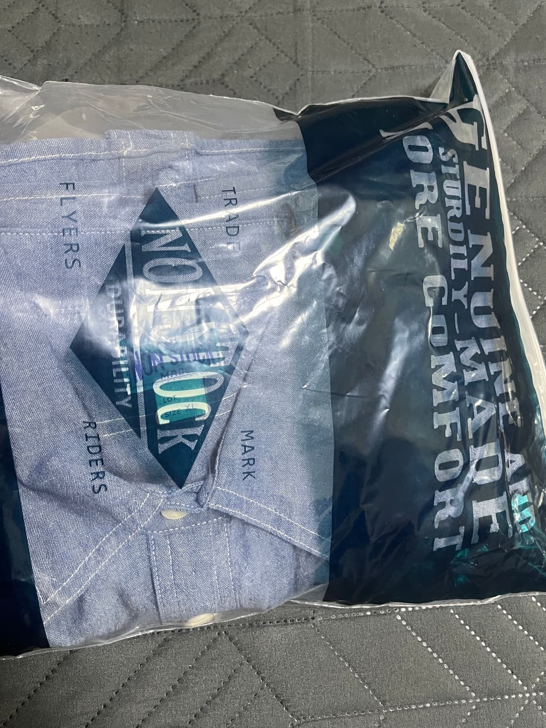 브론슨 논스탁 샴브레이 셔츠 XL 라이트 인디고 컬러 상품이미지5