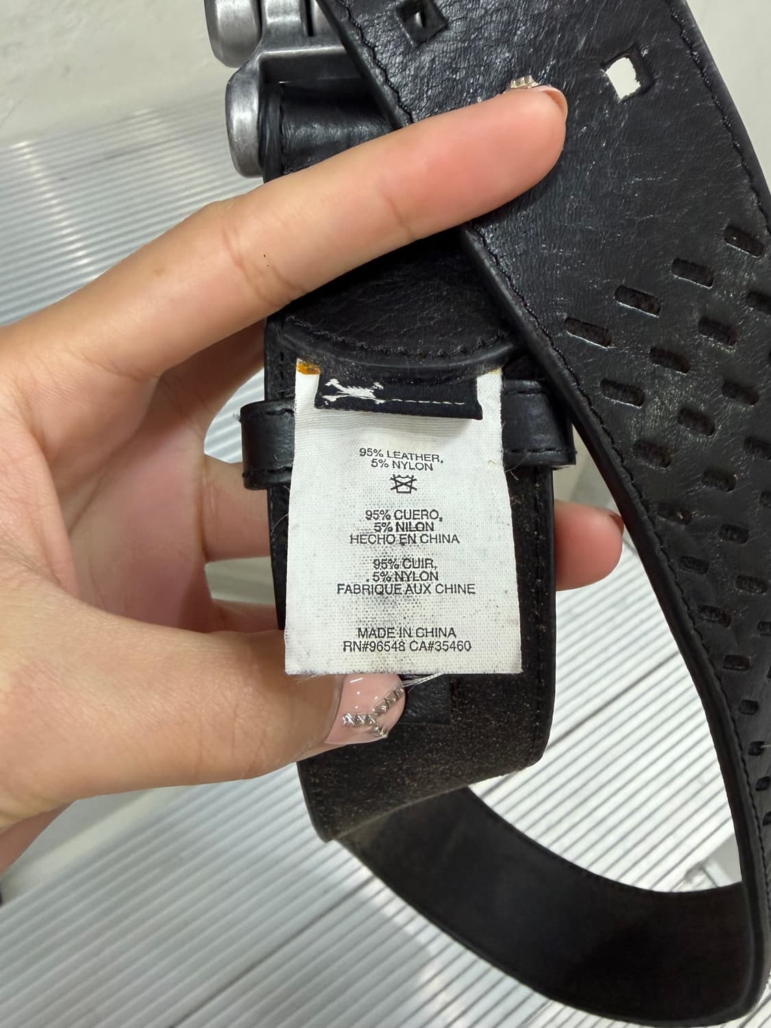 00s 오클리 카우 레더 벨트 상품이미지5