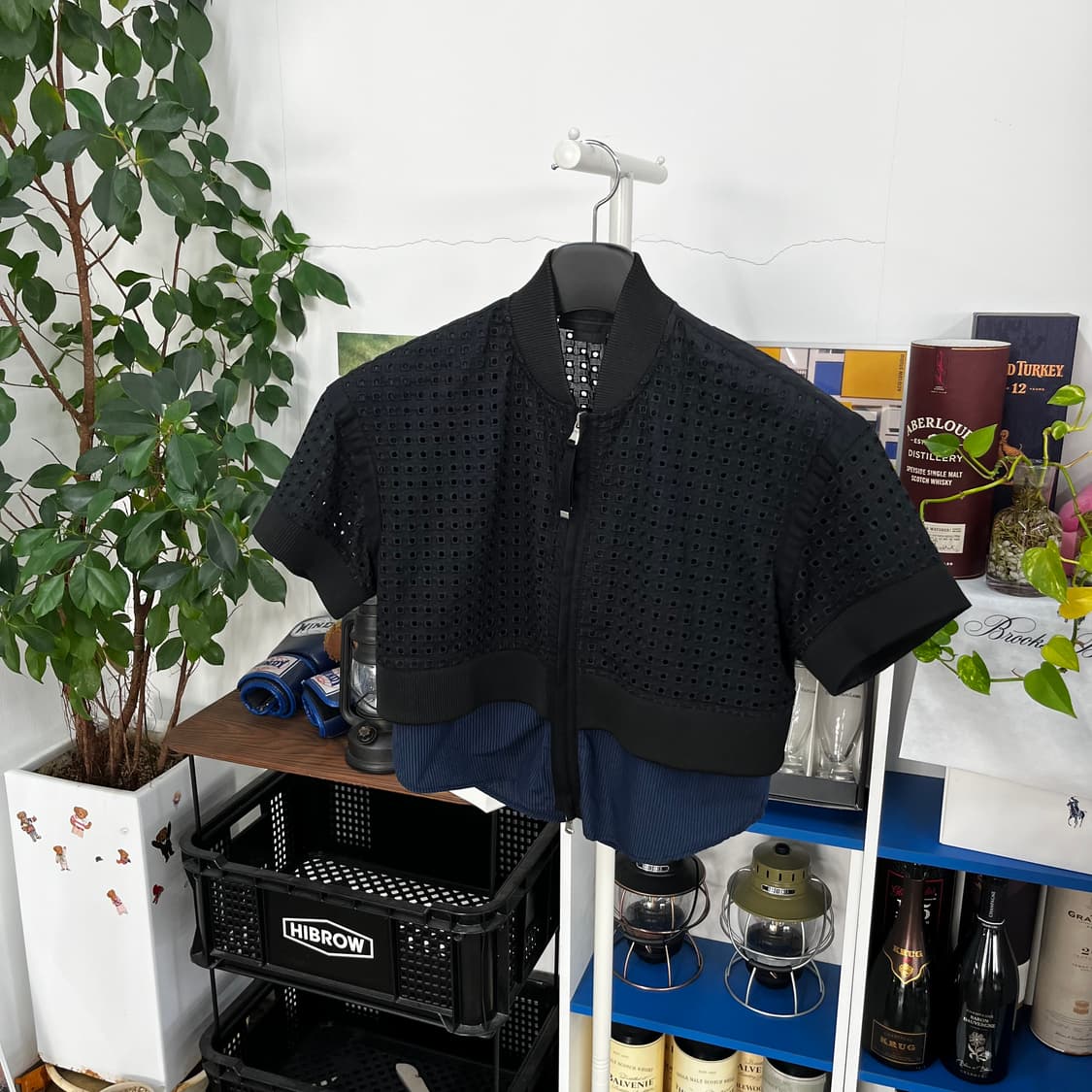 디젤 블랙골드 레이어드 펀칭 집업 40 상품이미지1