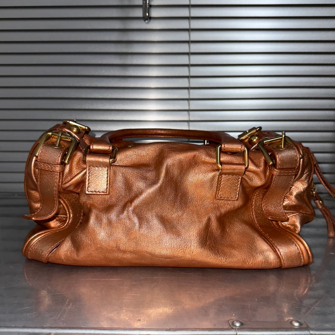00s 빈티지 돌체앤가바나 코퍼 가죽 가방 상품이미지4