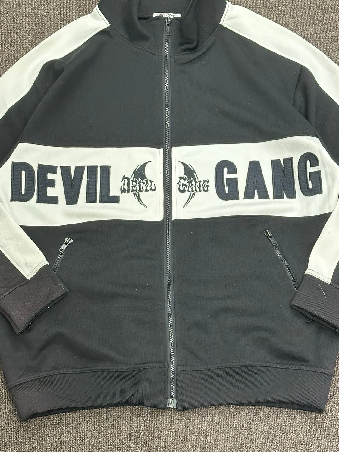 OS)Japanese vintage Devil Gang 트랙탑 져지 상품이미지3