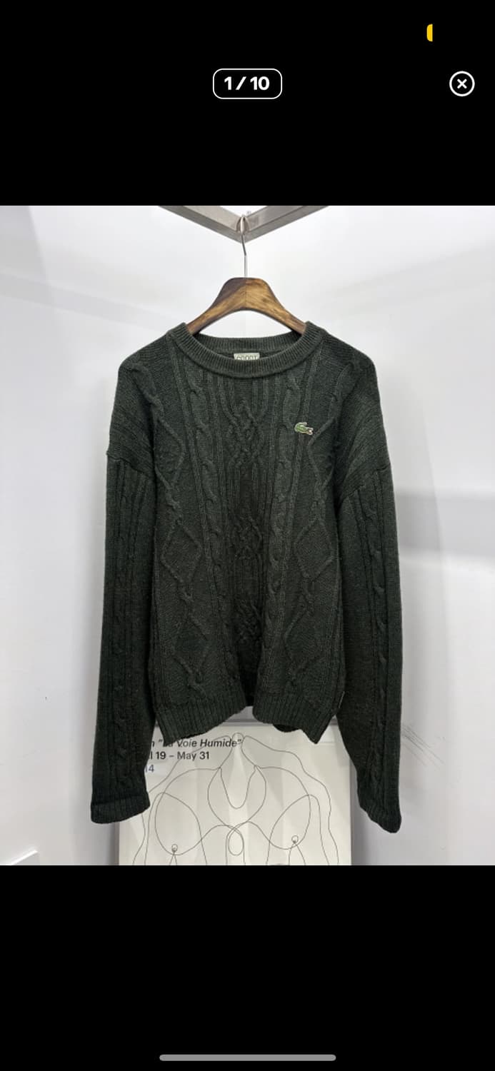빈티지 라코스테 케이블니트 L-XL 상품이미지1