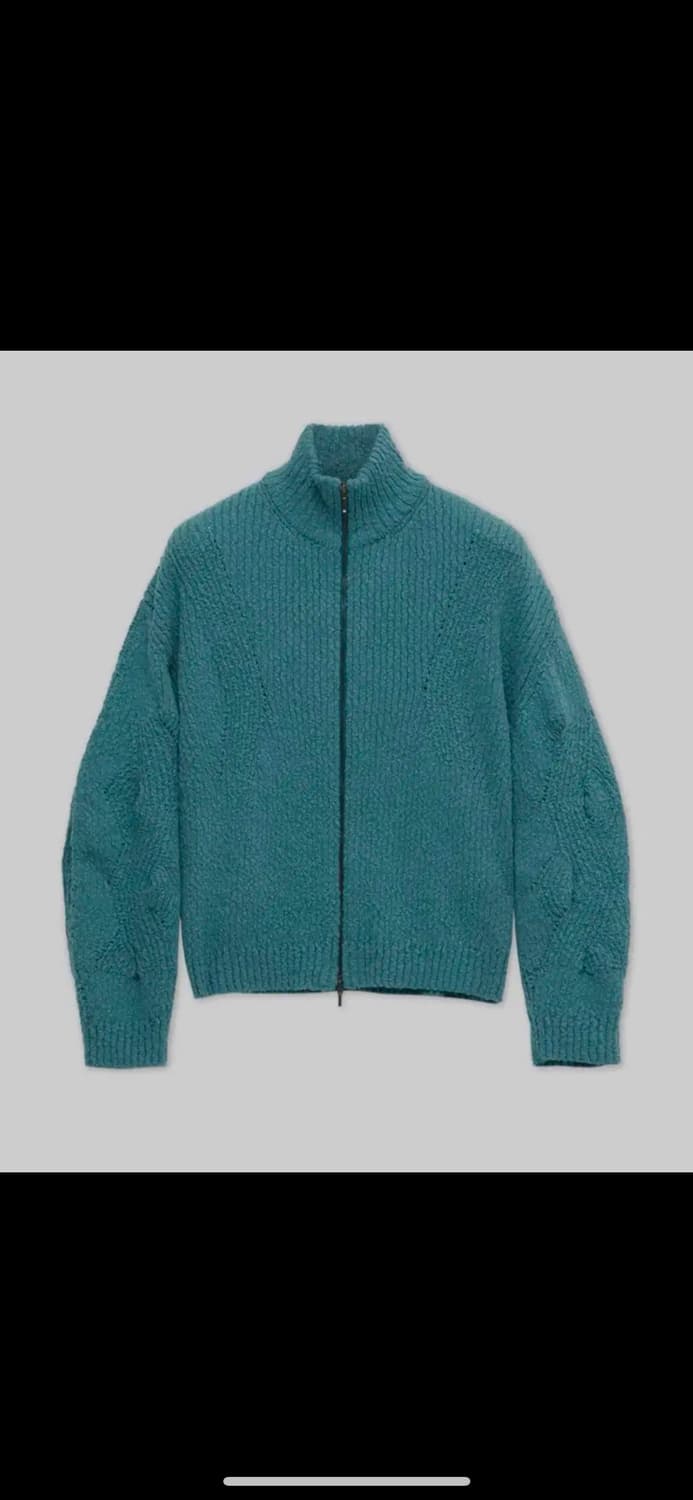 쿠어 하이넥 루프 니트 집업 L 상품이미지1