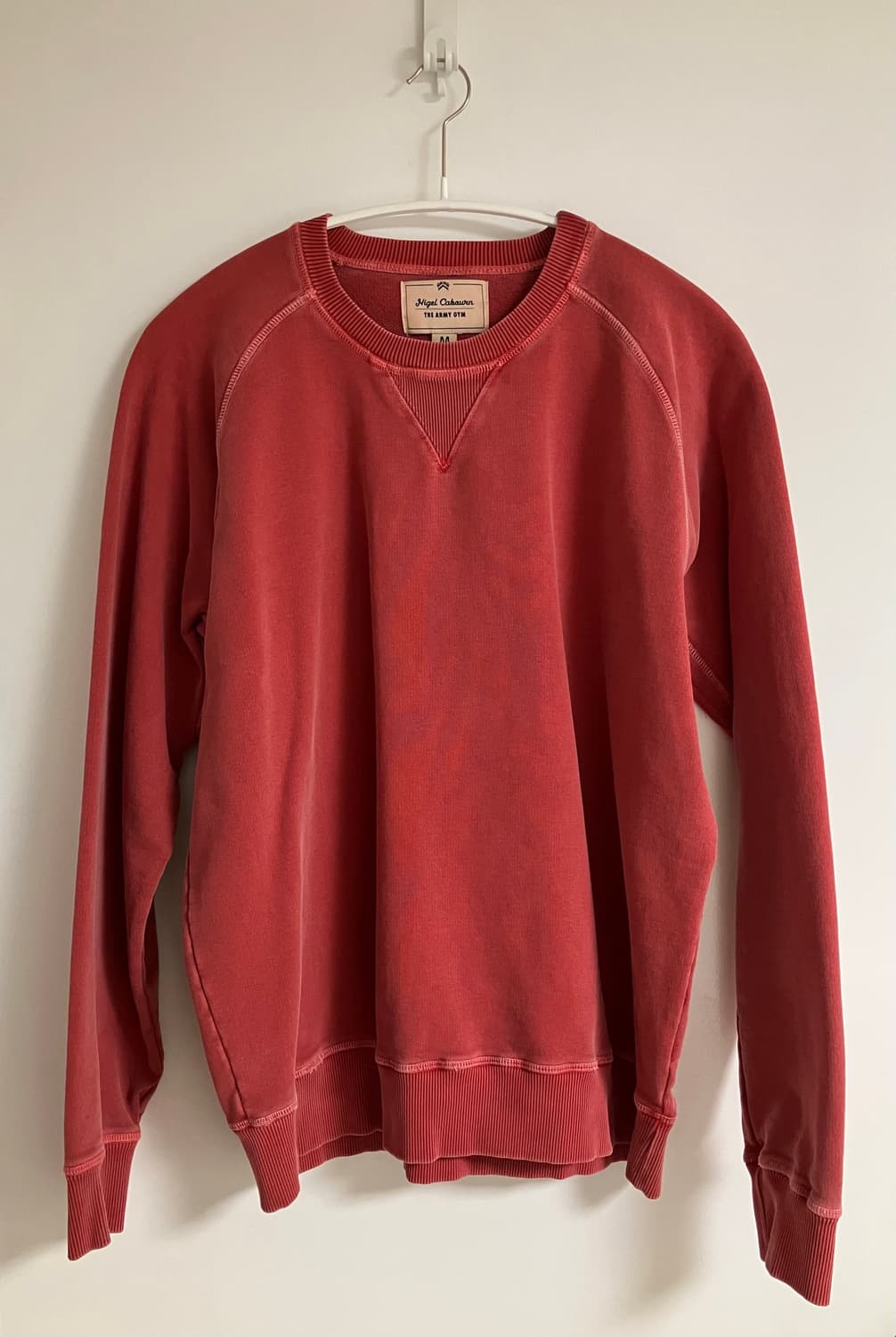 [NIGEL CABOURN] 나이젤카본 엠브로이더리 애로우 크루 RED 상품이미지1