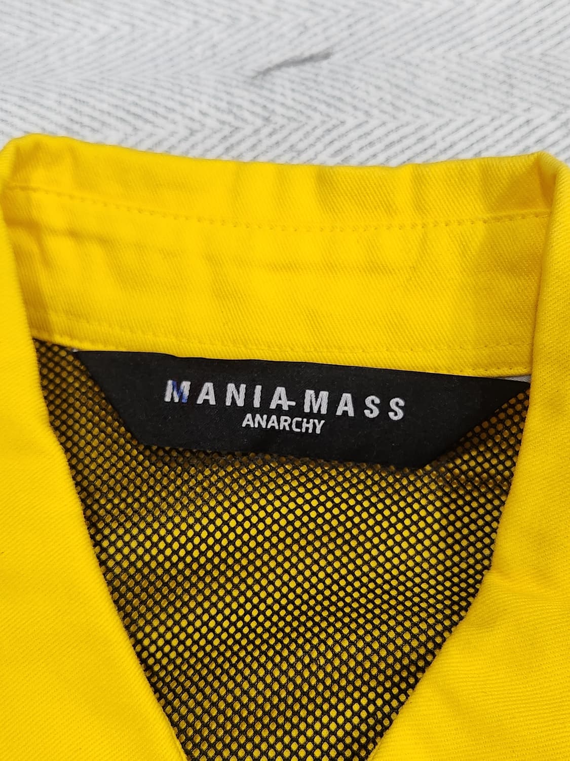 [M] 매니아매스 탄탄한 옐로우 포켓 셔츠 오버핏 남성 M 상품이미지6