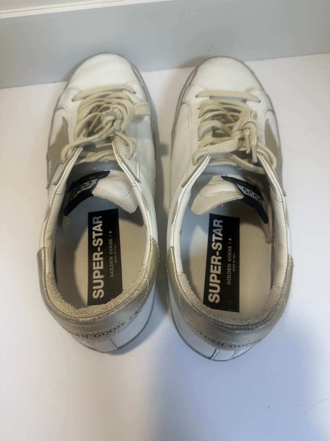 골든구스 슈퍼스타 화이트 골드탭 41 사이즈 상품이미지3