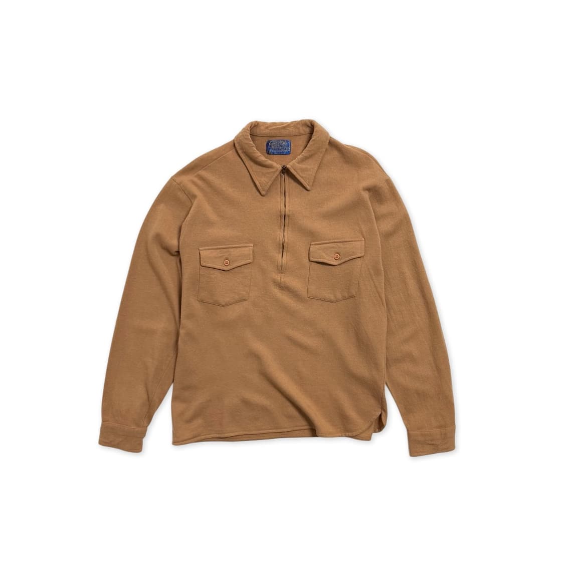 60s 펜들턴 퓨어 울 니트 반집업 상품이미지1