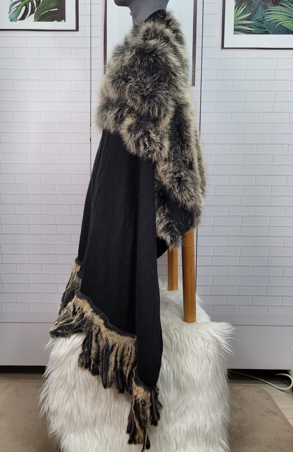 루이까또즈 캐시미어 여우털 머프러 목도리 스카프 새상품 상품이미지4