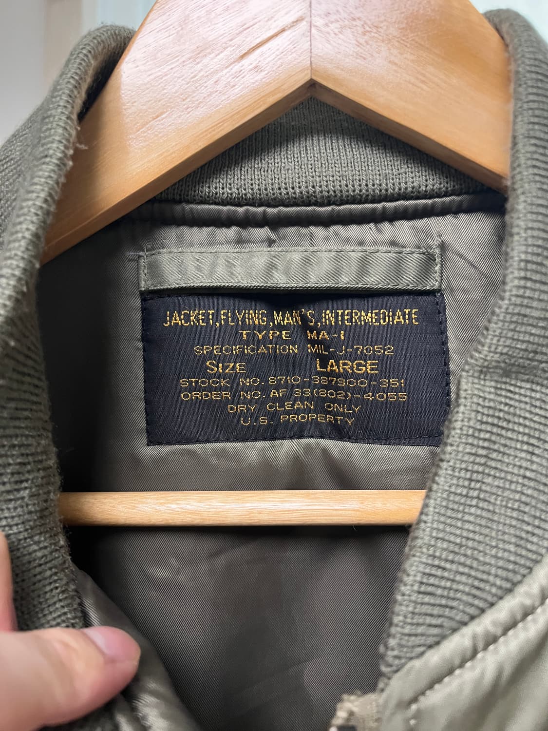 U.S. Property Type MA-1 Jacket 상품이미지3
