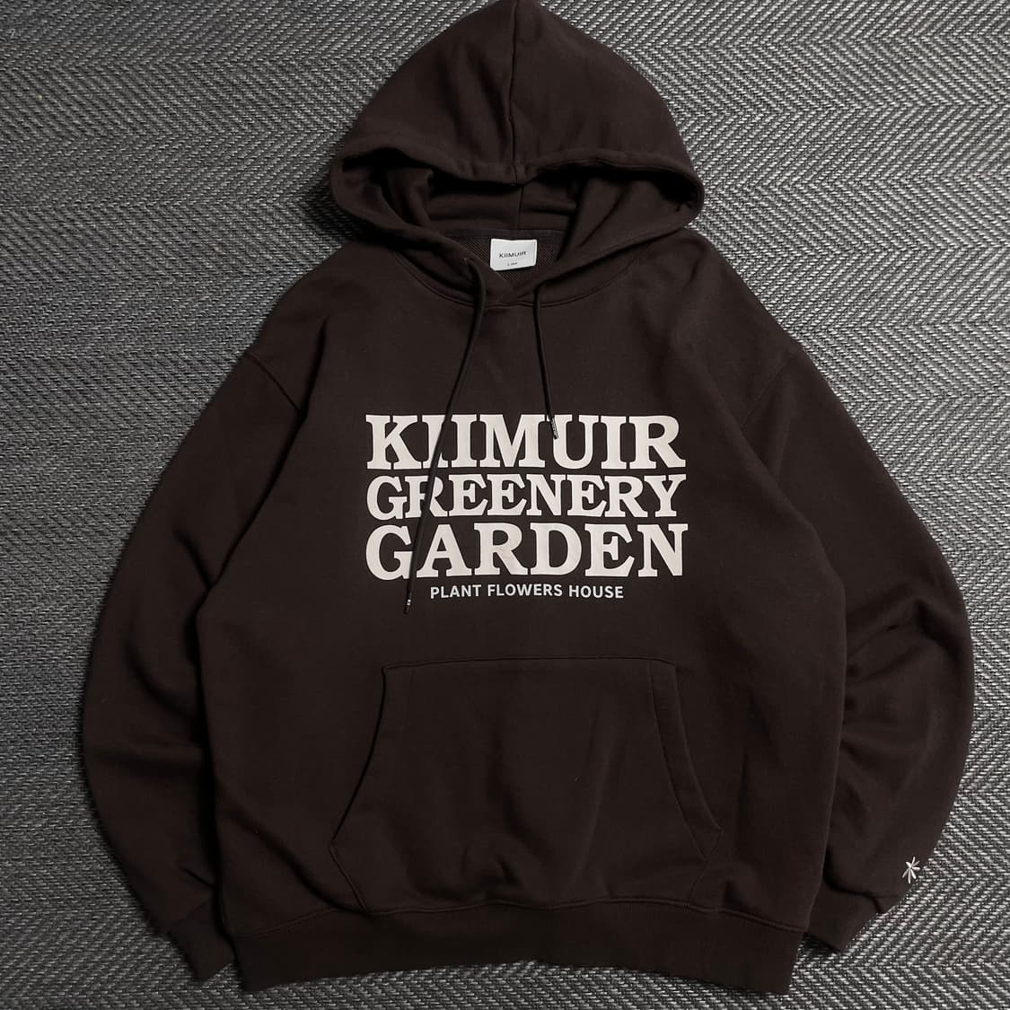 KIIMUIR 레터링 빅로고 박시핏 후드 티셔츠o 5565 상품이미지1