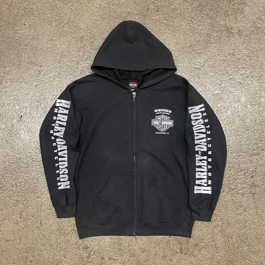 할리데이비슨 프린팅 후드 집업 (105) 상품이미지1