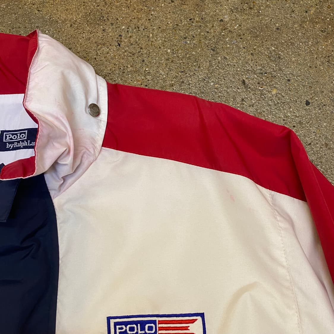 USA 빈티지 폴로 바람막이 져지 상품이미지5