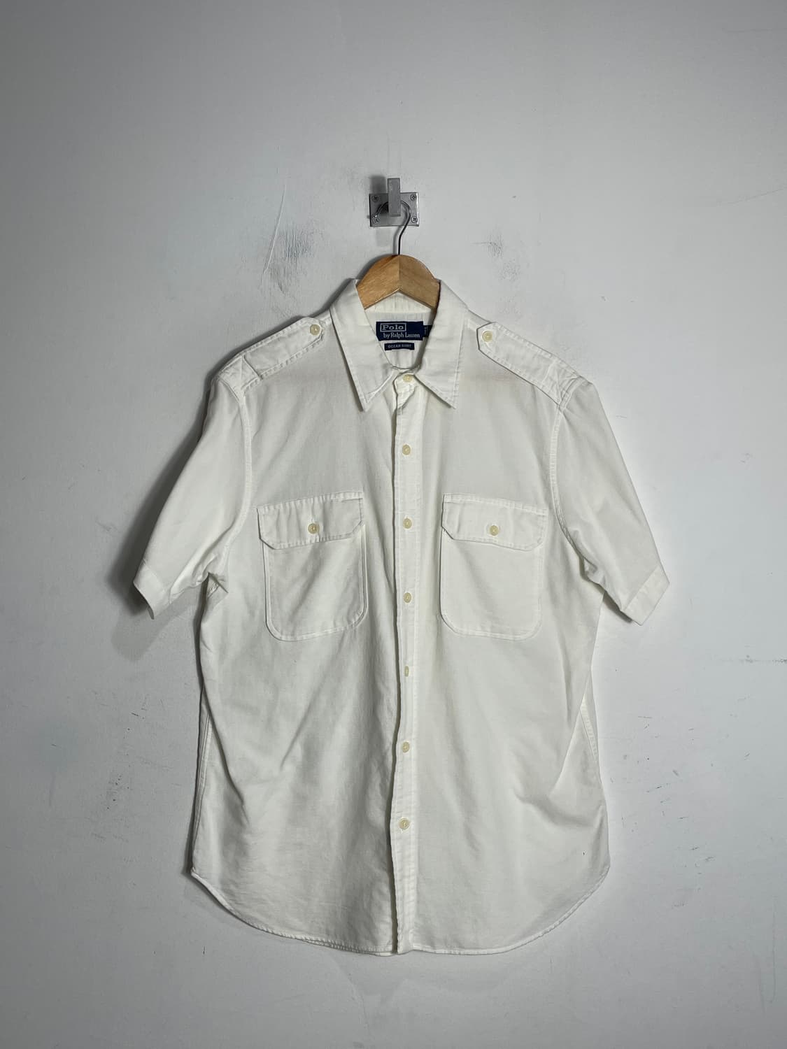 폴로 랄프로렌 화이트 반팔 셔츠 상품이미지1