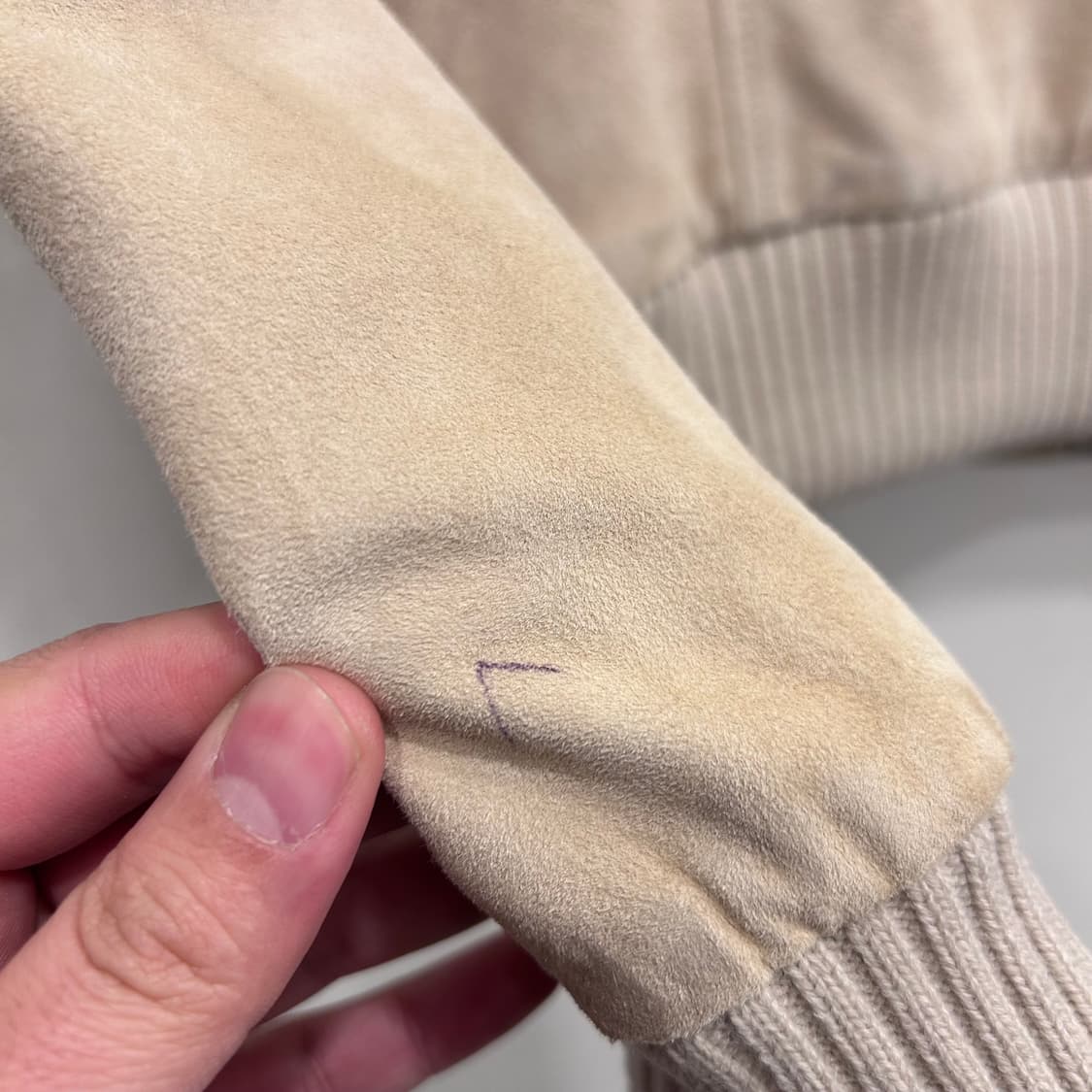 로보 염소가죽 숄카라 크롭 스웨이드 자켓 상품이미지6