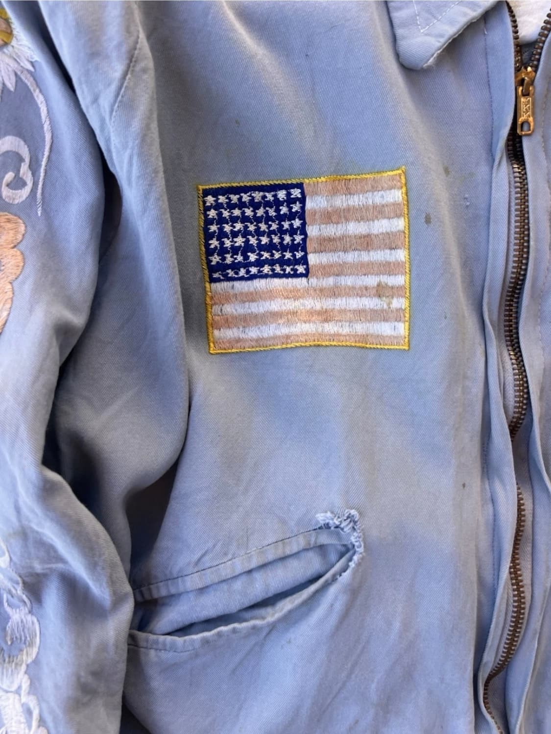 rare 50s 미일전쟁 수베니어 스카잔 자켓  상품이미지9