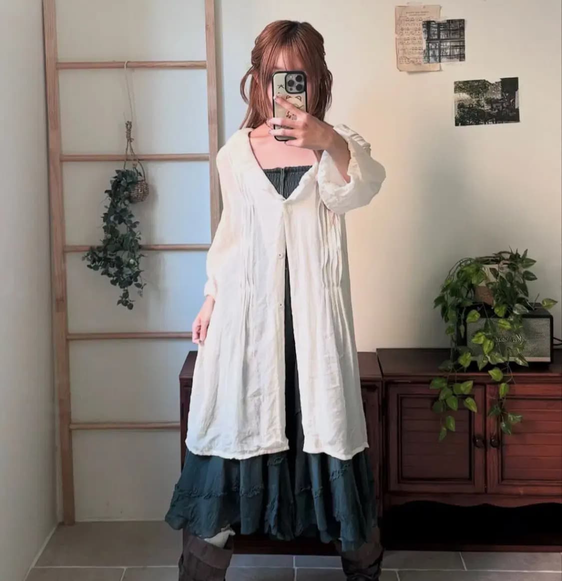 코코모리 빈티지 모리걸 하구미 케이프 코디 세트 상품이미지6