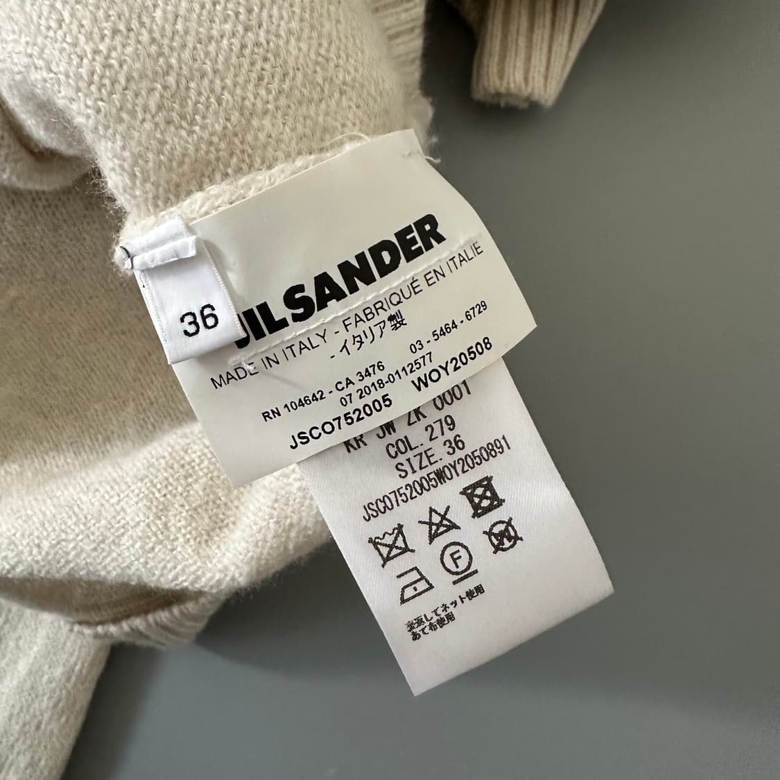 질샌더 jil sander 크롭 니트 상품이미지6