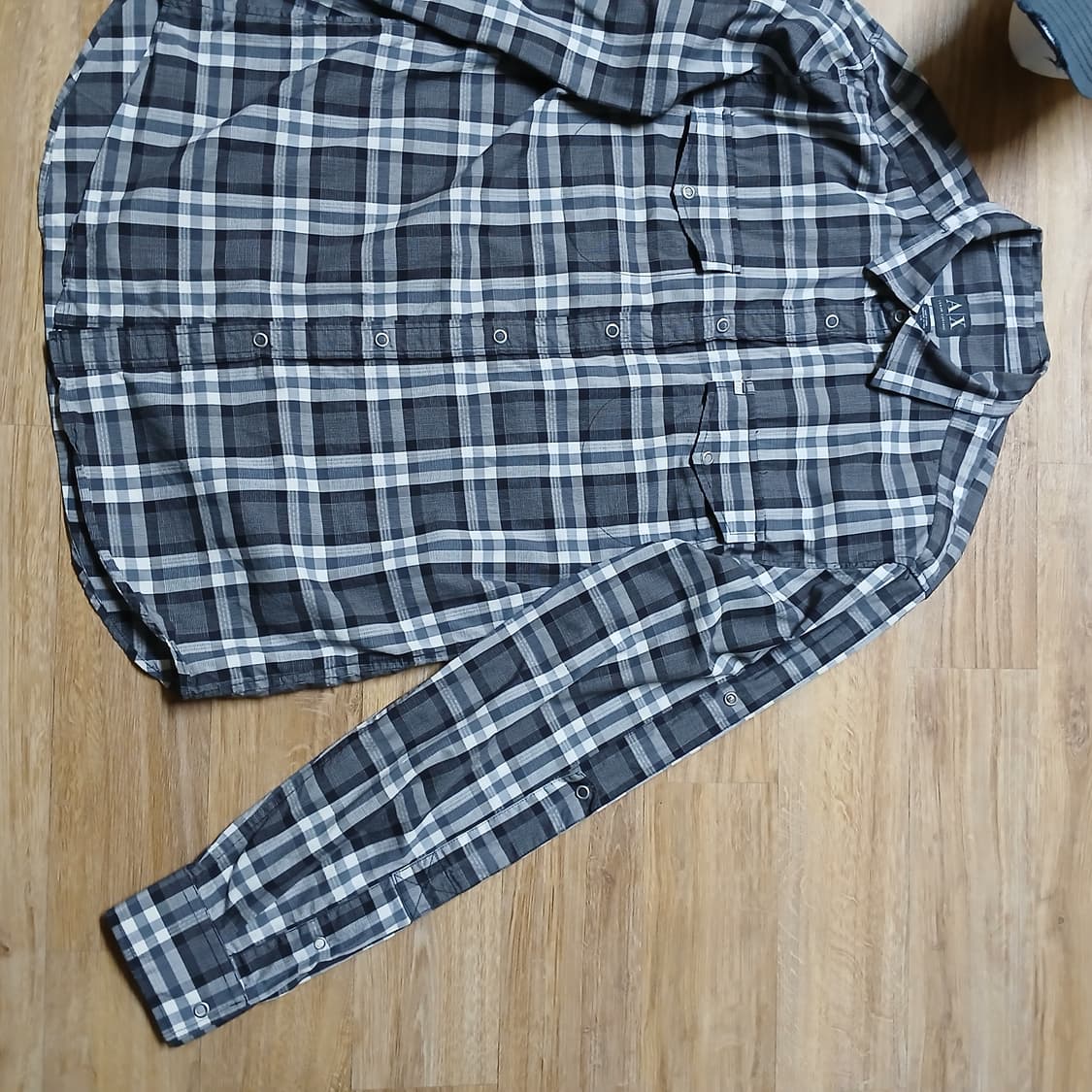 AX 아르마니 익스체인지 체크 셔츠 남방 105 xl 상품이미지4