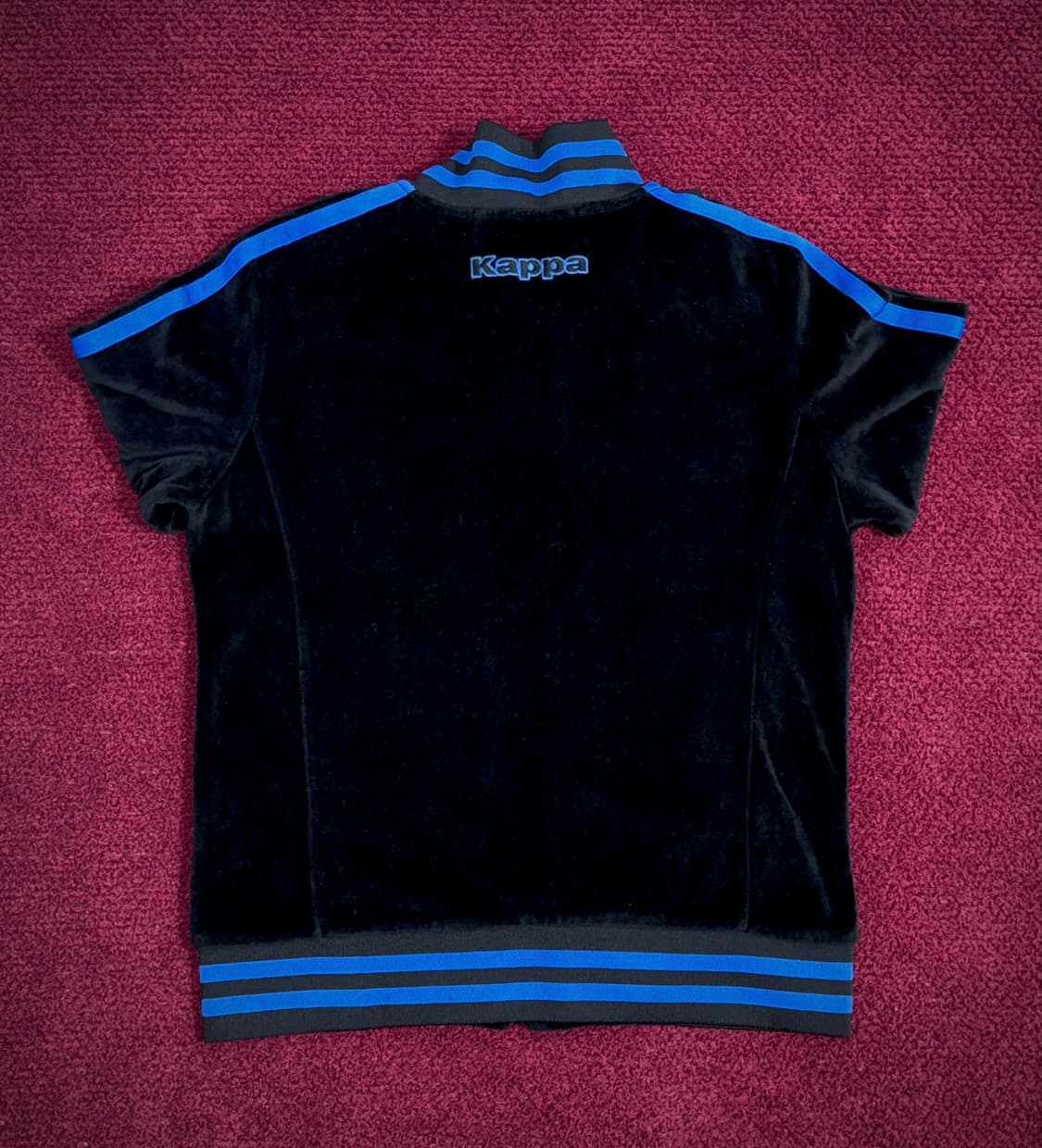 올드스쿨 카파 벨벳 벨루어 트랙탑 져지 S 상품이미지2