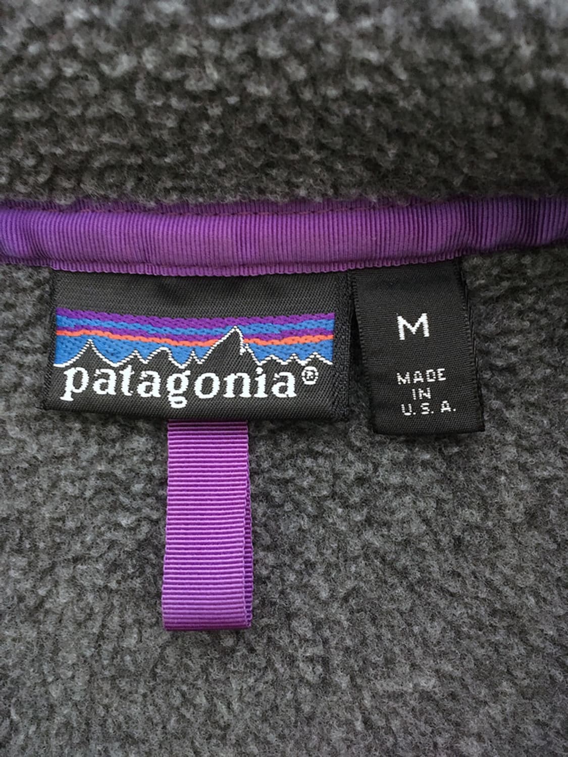 90s USA made Anthracite Synchilla Snap-t 상품이미지3