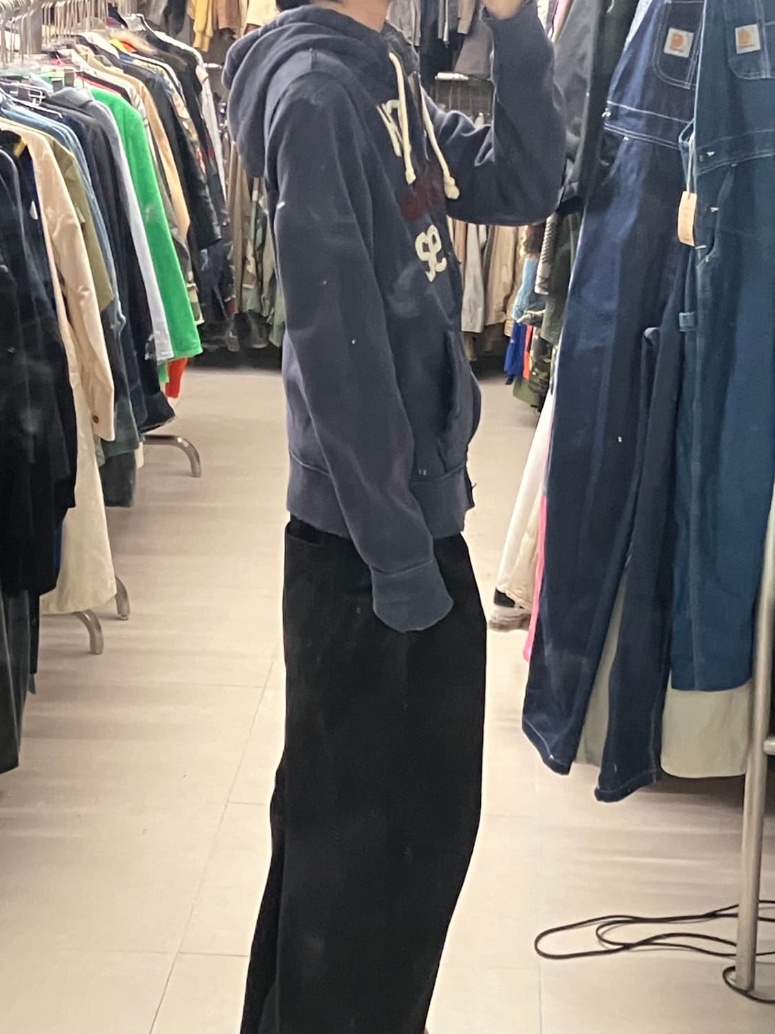 아베크롬비 네이비 후드집업 M 상품이미지7