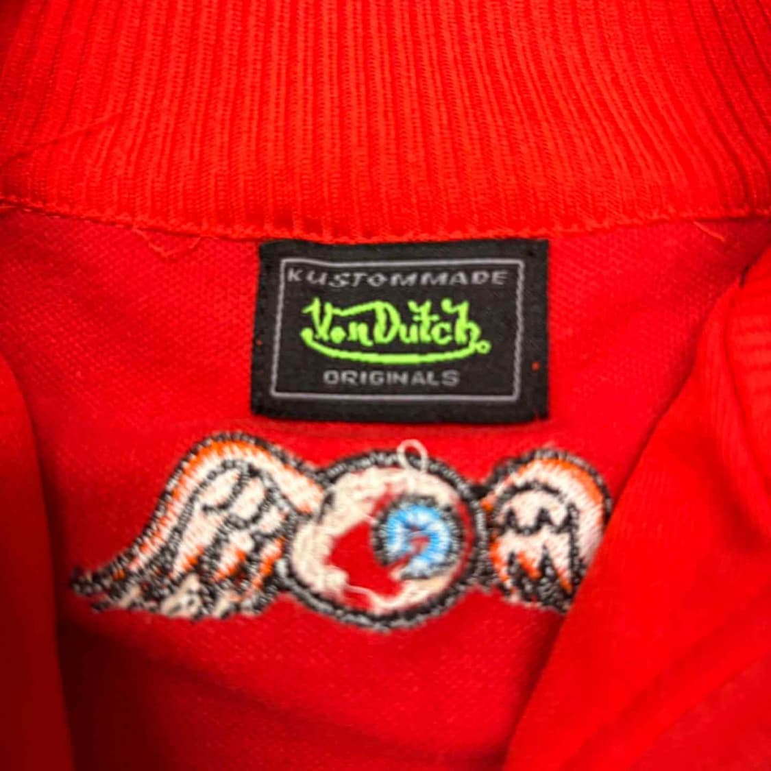 Vondutch 본더치 세미크롭 흰빨 걸즈 트랙탑 희귀져지 상품이미지5