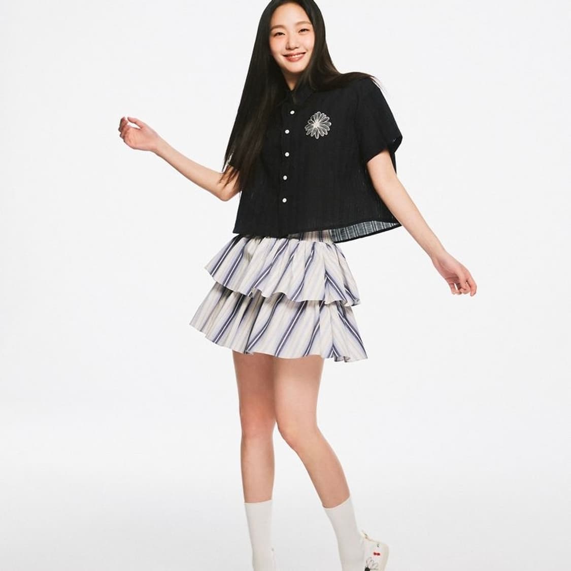 23SS 마르디메크르디 코튼 크롭 셔츠 상품이미지2