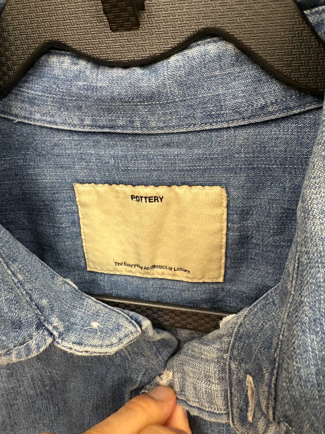 포터리 데님셔츠 3사이즈 상품이미지2