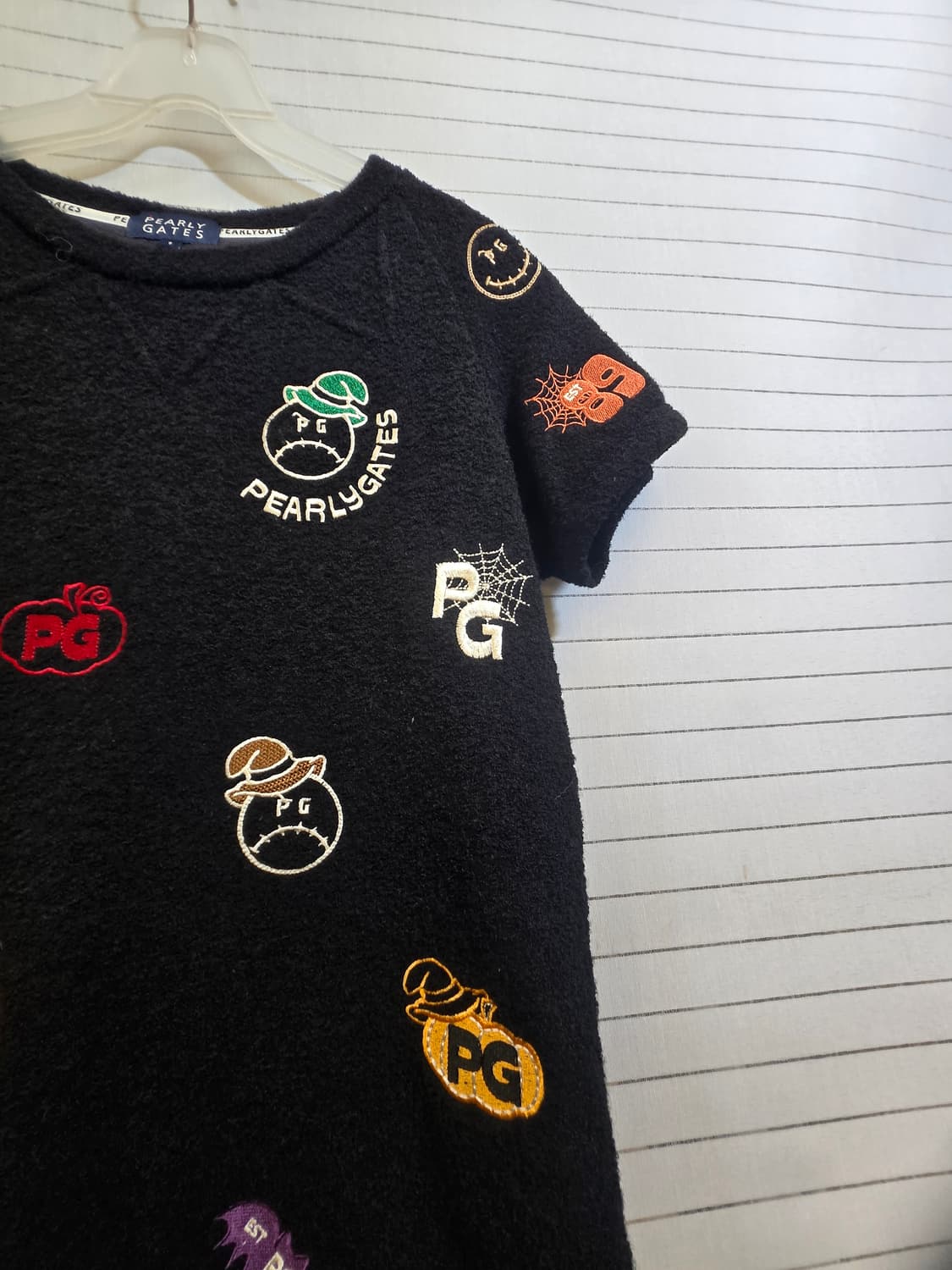 PEARLY GATES 검정색 반팔 티셔츠 상품이미지3