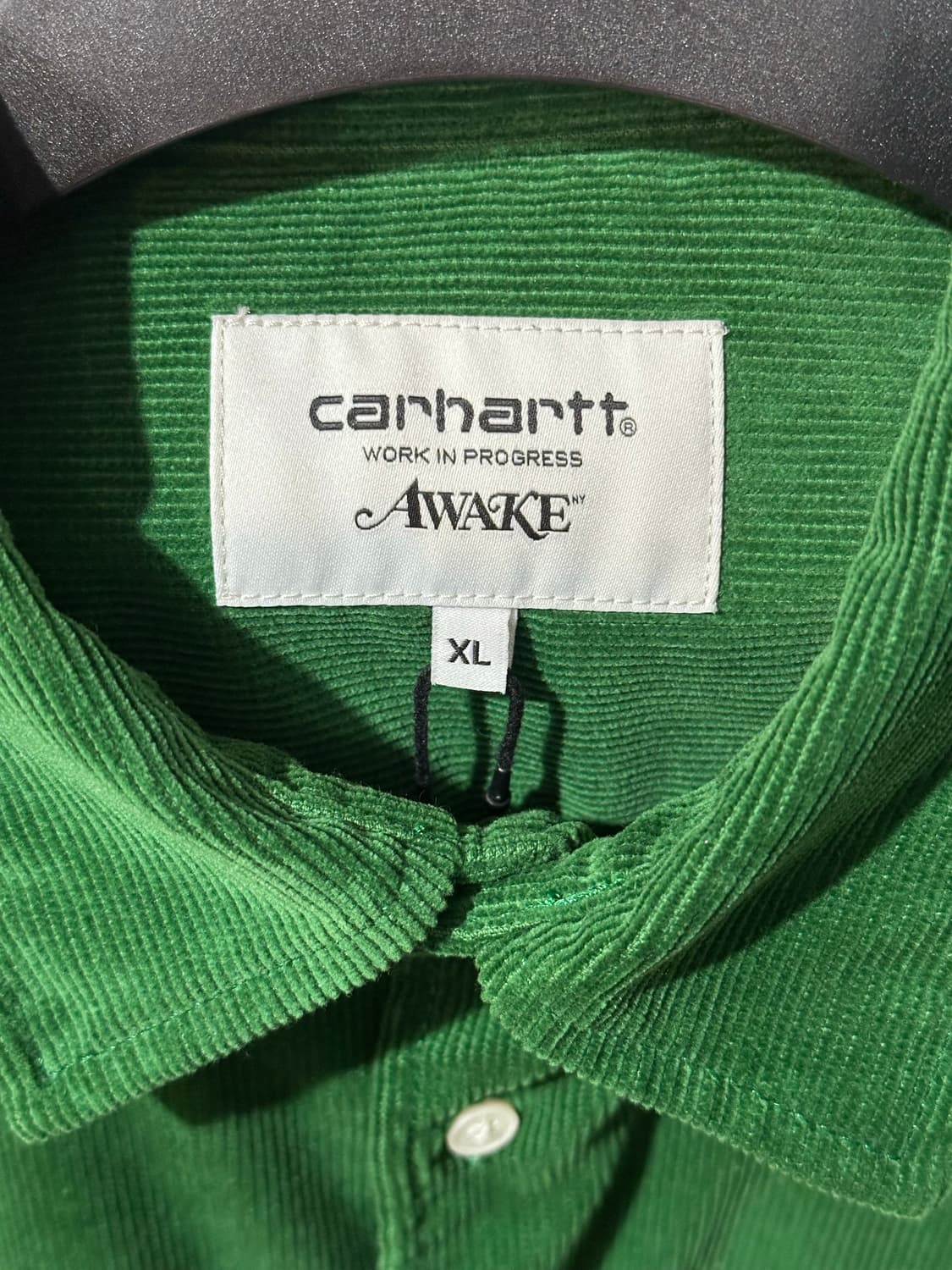 칼하트 x 어웨이크 NY 코듀로이 셔츠 그린 상품이미지4