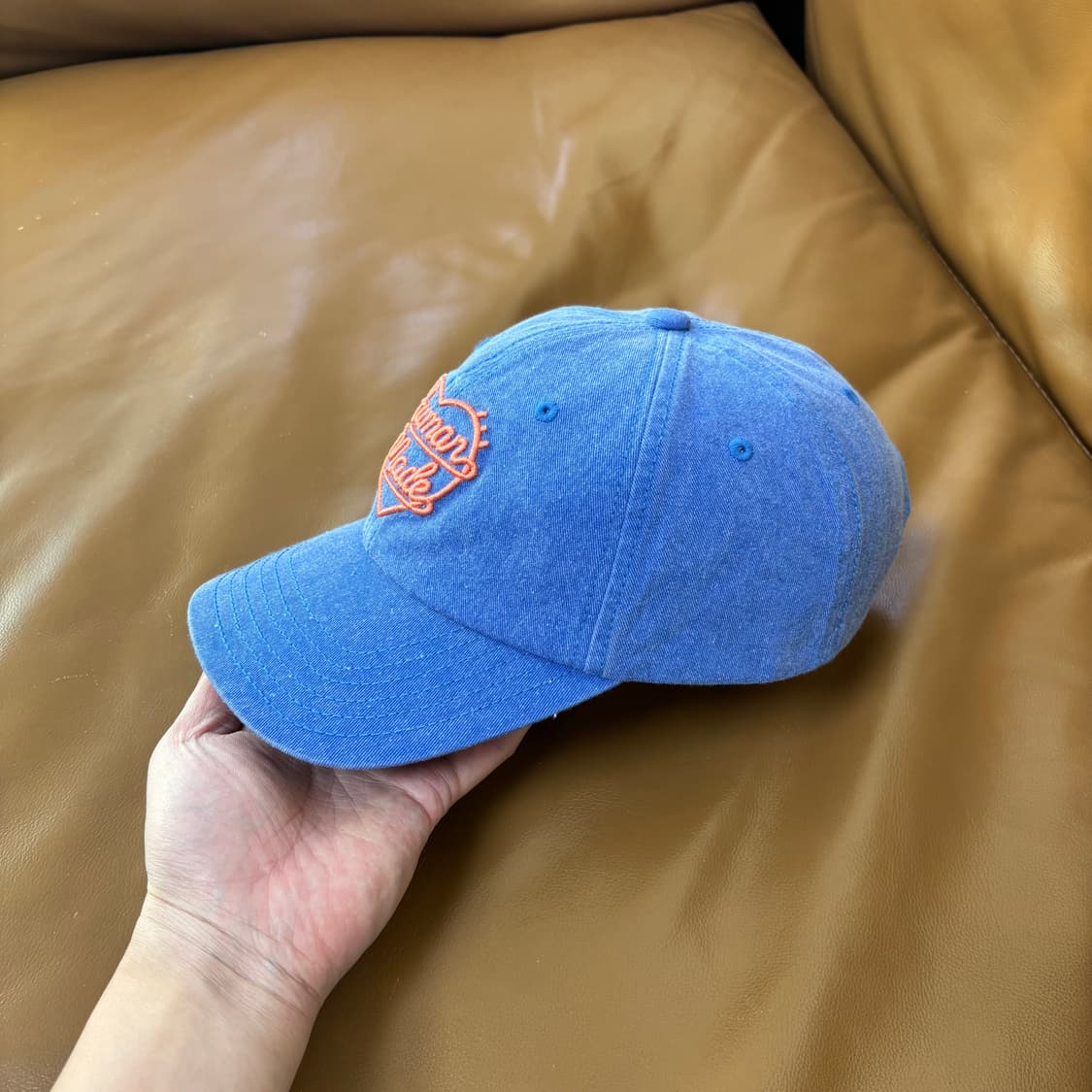 휴먼메이드 6패널 볼캡 모자 워시드 블루 상품이미지5