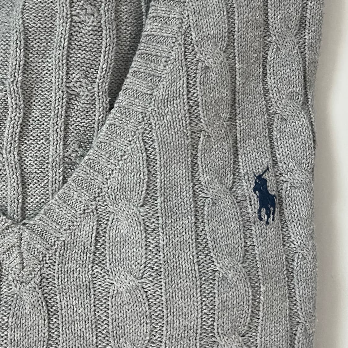 폴로랄프로렌 브이넥 니트 그레이 네이비 상품이미지6
