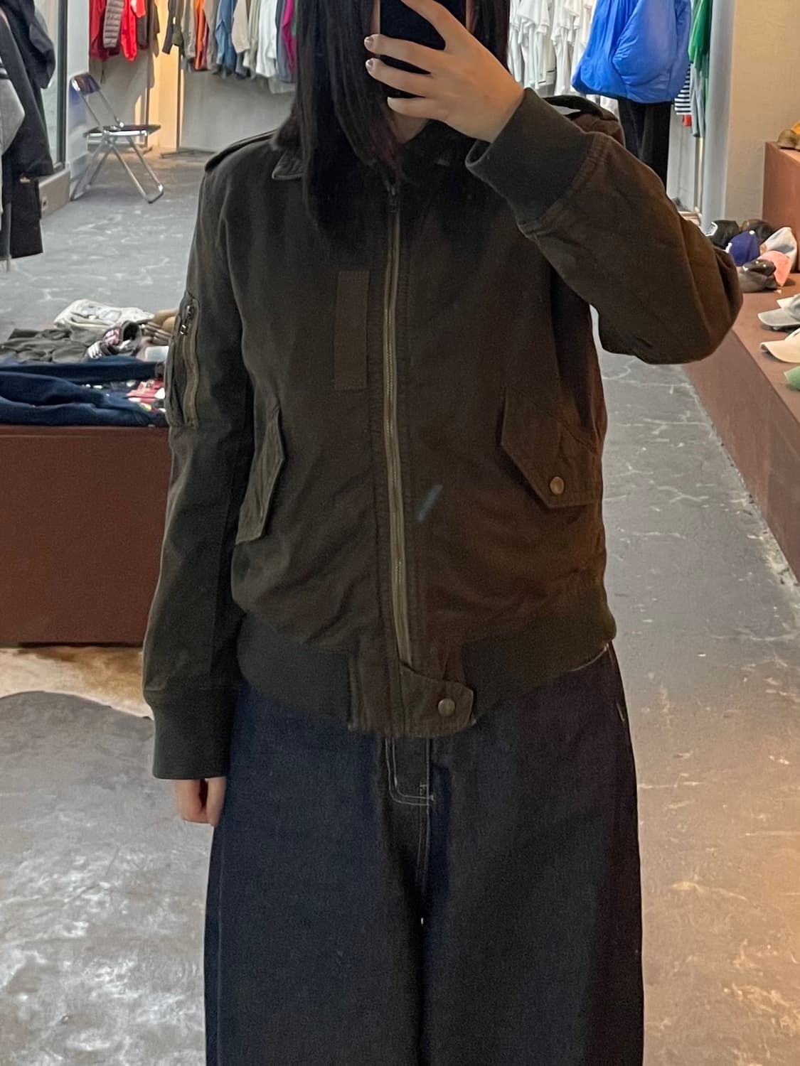 유나이티드 애로우즈 블루 라벨 플라이트 자켓 H2173 상품이미지1