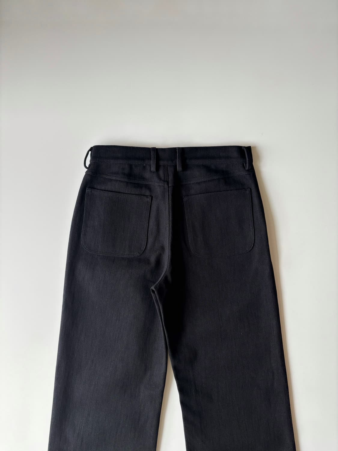 Gabardine Trousers Black Rustic 상품이미지3