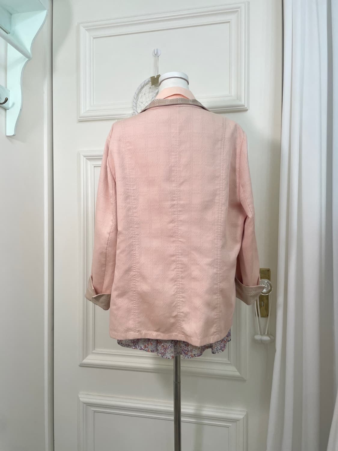 coralpink beige point spring loose jacke 상품이미지3
