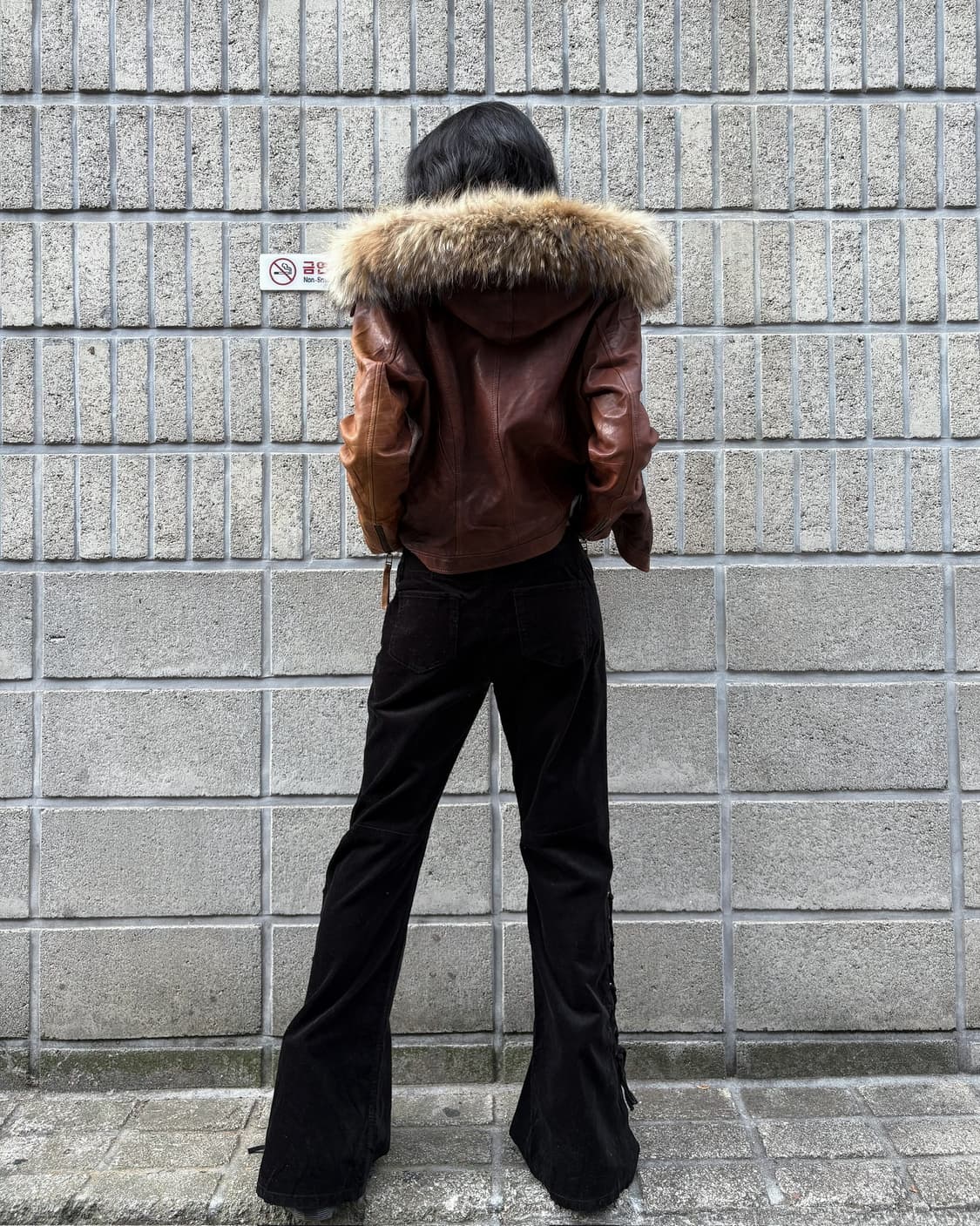 사이드 아일렛 디테일 부츠컷 팬츠 상품이미지9