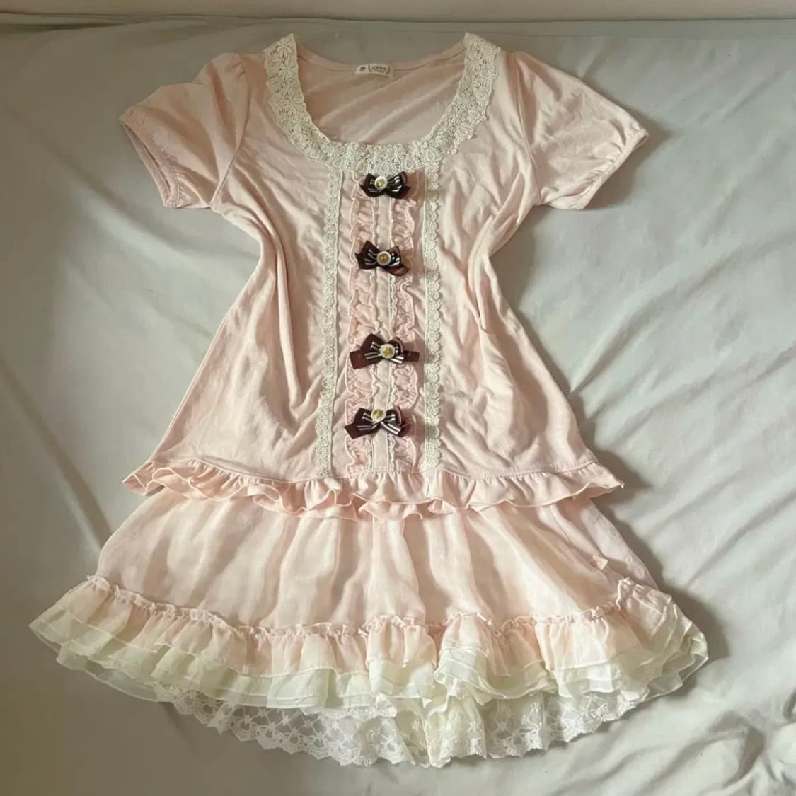 엑시즈팜 반팔 산리오 양산형 달천깔 모리룩 히메갸루 오네갸루 희귀매물 상품이미지2