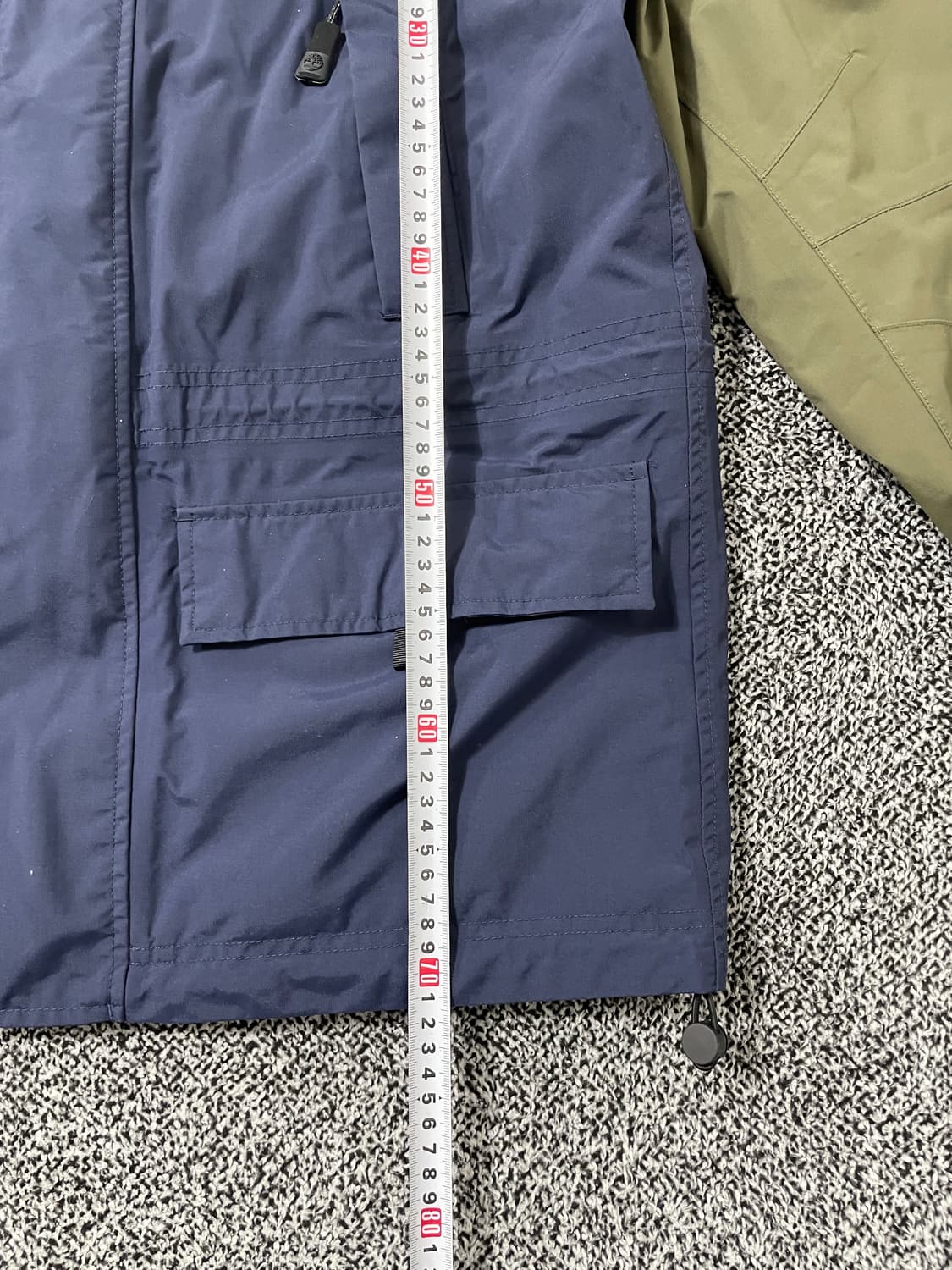 빈티지9. 팀버랜드 컬러블록 나일론 바람막이 점퍼 올리브 네이비 상품이미지6