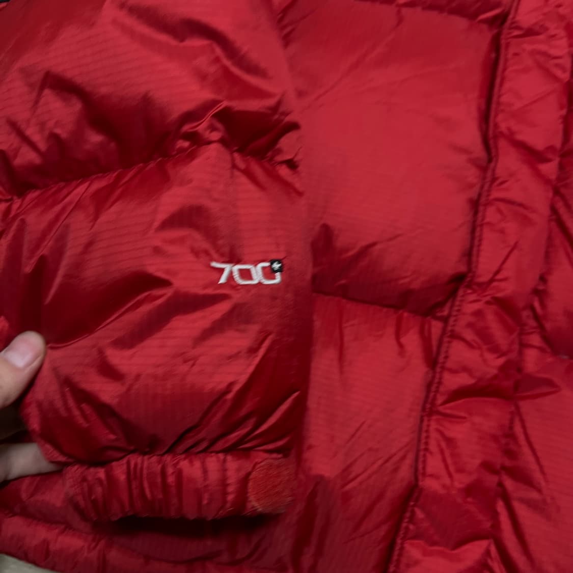 아이더 윈드스토퍼 구스다운 700 투톤 배색 패딩 [레드] L/100 상품이미지5