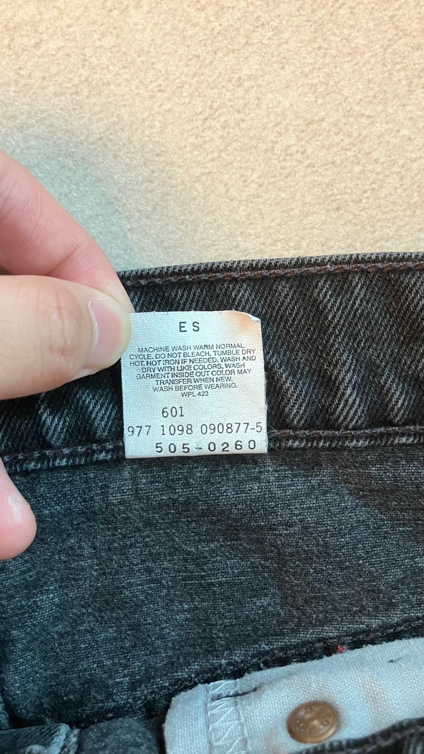 90s Levi’s 505 black jeans 상품이미지9