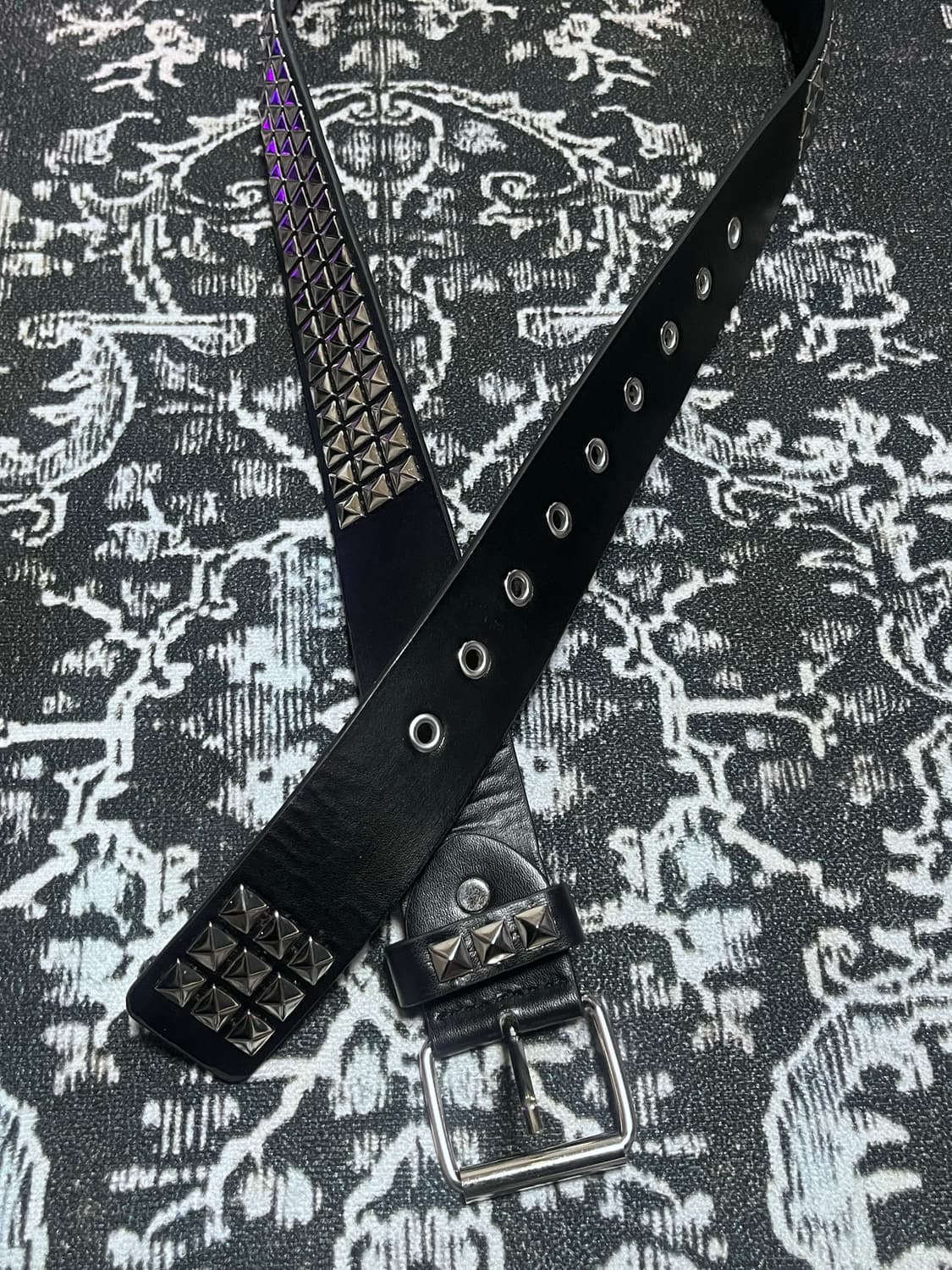 스터드 레더 벨트 (새상품) 상품이미지2