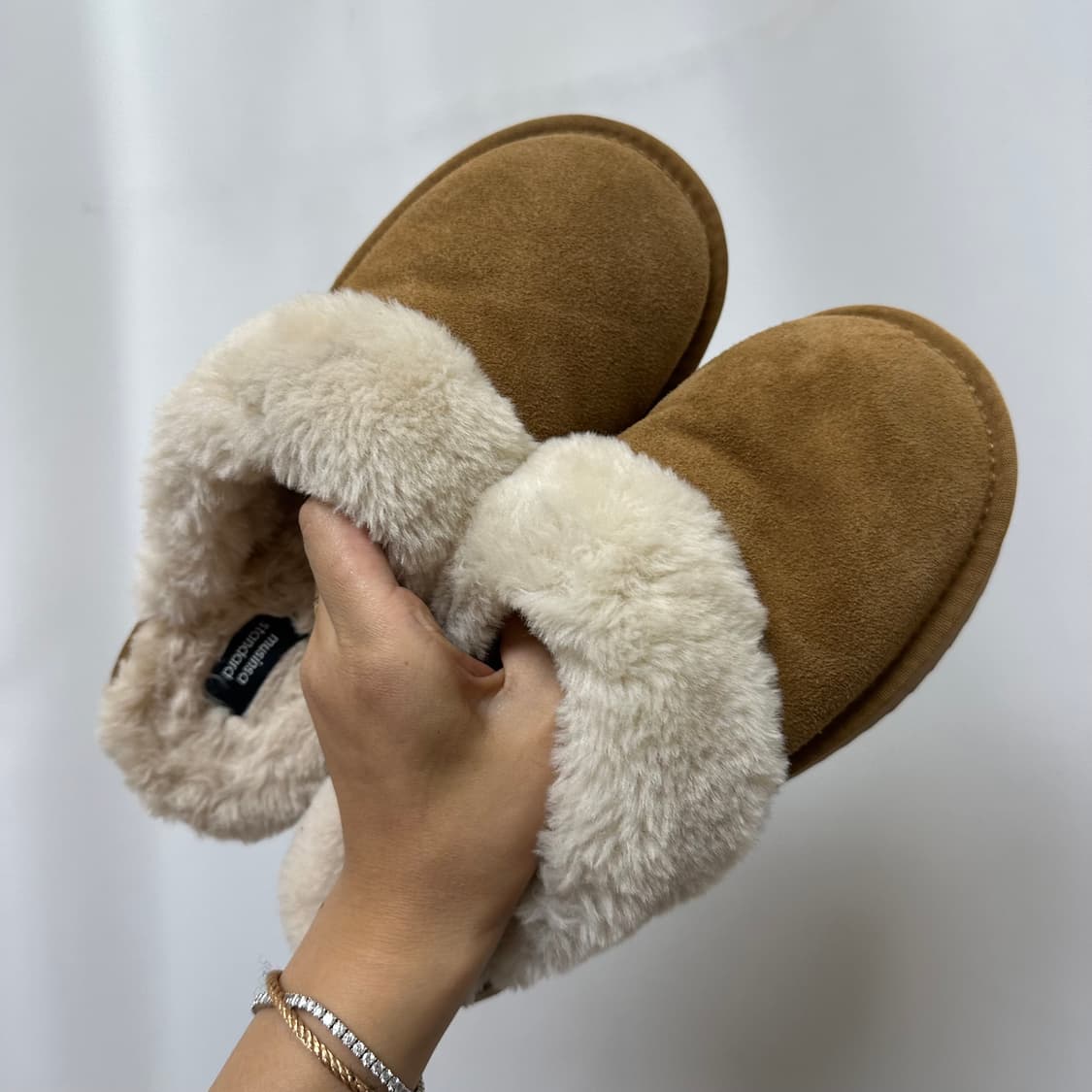 무신사스탠다드 여자 털신발 슬리퍼 카멜 250 (245) 상품이미지6