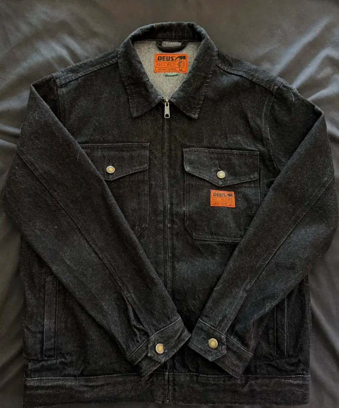 데우스 엑스 마키나 레코즈 블랙 데님자켓(M,새상품) 상품이미지1