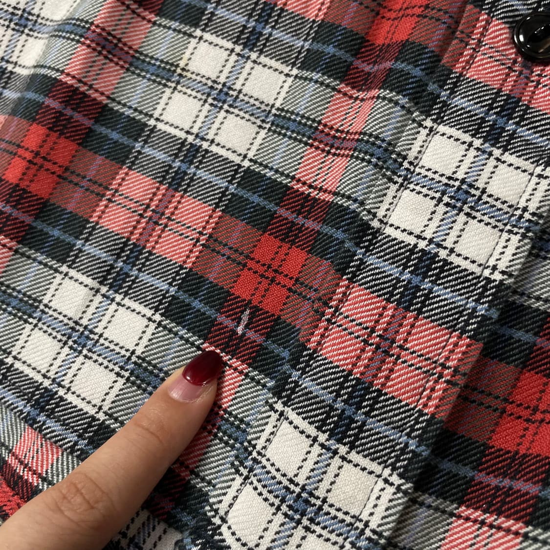 폴로 진스 랄프로렌 오렌지 블루 화이트 체크 투포켓 긴팔 셔츠 95 상품이미지5