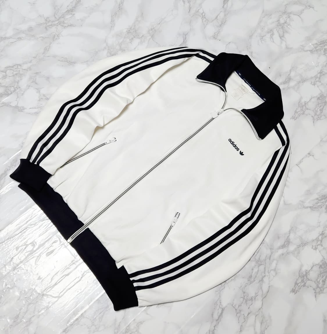 아디다스 검흰 삼선 베켄바우어 트레이닝 져지 자켓 상품이미지2