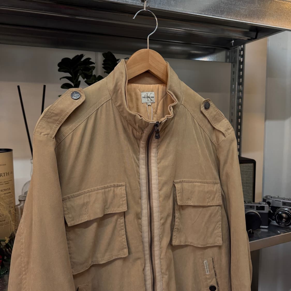 캘빈 클라인 이중카라 투포켓 봄버 자켓 상품이미지2