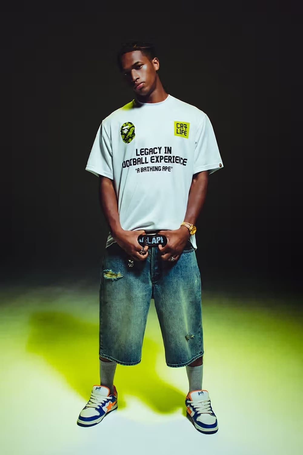 베이프 x CR7 라이프 멀티 호날두 반팔 티셔츠 2XL 상품이미지1