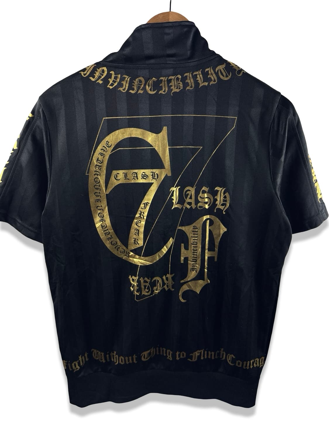 JPN Y2K 레터링 골드 프린팅 반팔져지2176 상품이미지1